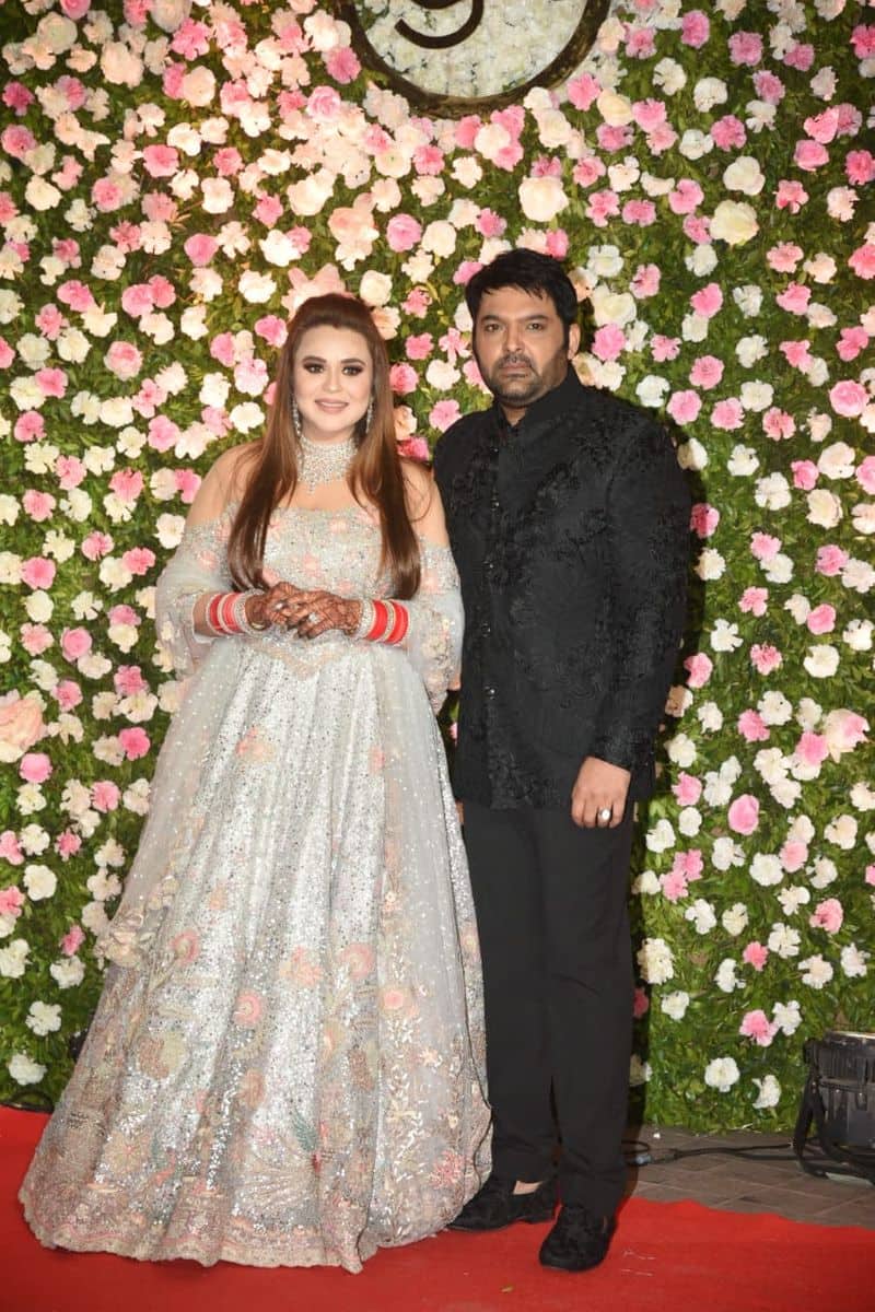 Kapil Sharma got married to his fiancee, Ginni Chatrath on December 12 in Jalandhar. He tied the knot as per both Hindu and Sikh rituals. Post his wedding, he also hosted a wedding reception for his close friends and family in Amritsar.  Kapil Sharma hosted their second wedding reception in Mumbai's JW Marriott hotel on Monday evening. The bash was attended by the likes of Krushna Abhishek, Bharti Singh, Anil Kapoor among others. Take a look