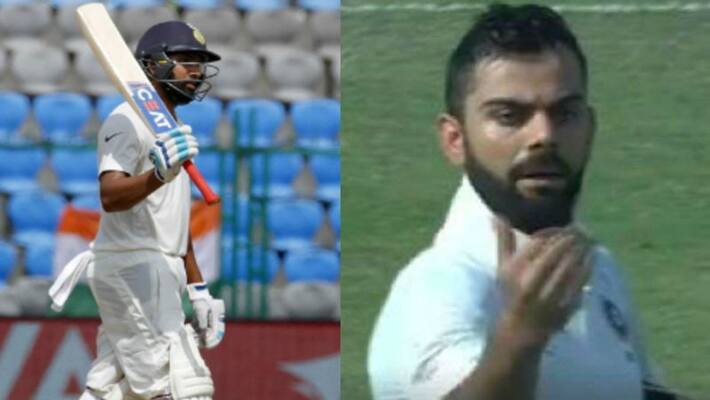 rohit hits half century and team india declared first innings for 443 runs rohit hits half century and team india declared first innings for 443 runs