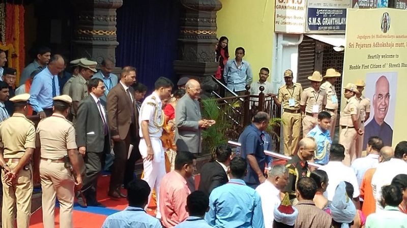 ಕೃಷ್ಣಮಠಕ್ಕೆ ಬರುತ್ತಿರುವ ರಾಷ್ಟ್ರಪತಿಗಳು