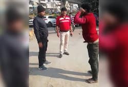 Noida Authority team punish whom defecation in the open