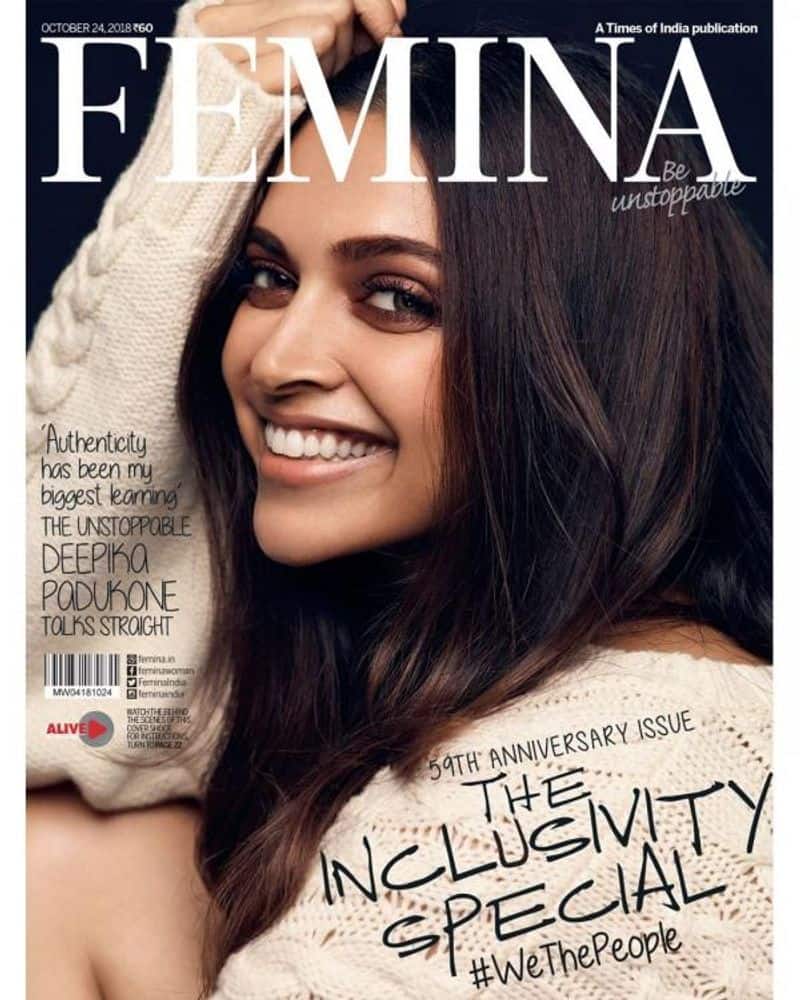 Deepika Padukone appeared on Femina's cover and her captivating smile has won our hearts.