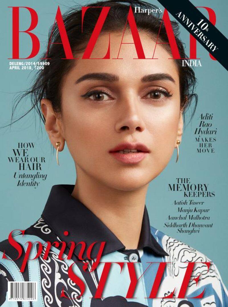 The elegant Aditi Rao Hydari featured on the cover of Harper’s Bazaar India for their April issue.