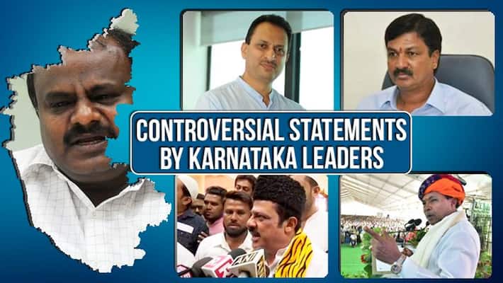 Asianet Newsable lists Karnataka leaders who courted controversy in 2018 Asianet Newsable lists Karnataka leaders who courted controversy in 2018
