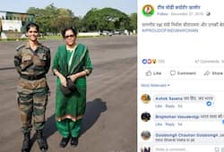 Army officer mistaken Nirmala Sitharaman's daughter photo viral Nikita Veeraiah