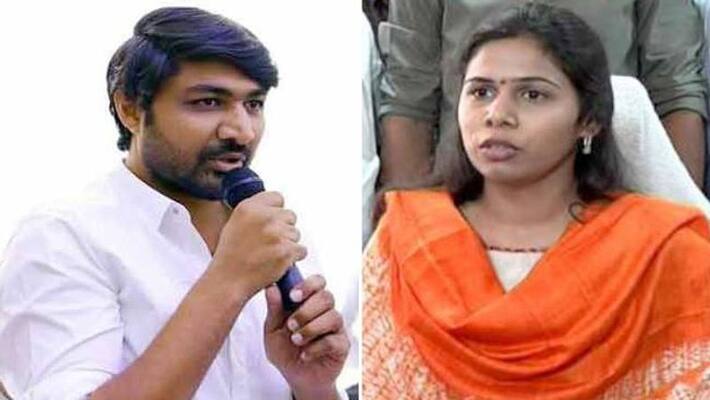 Bhuma Akhila Priya unhappy with her defeat Bhuma Akhila Priya unhappy with her defeat