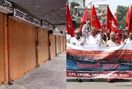 Trade unions Bharat Band effected in some city, but more over away from band