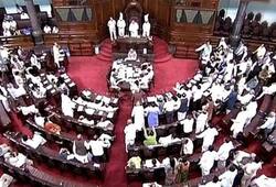 Rajya Sabha adjourned Tamil Nadu parties create ruckus postal exam Tamil