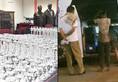 Karnataka bus carrying silver lamps illegally smuggling attempt bribe Andhra Pradesh voters