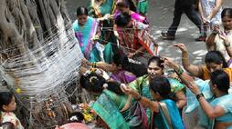 Why people tie thread to peepal tree  during festivals hindu tradition customs pav