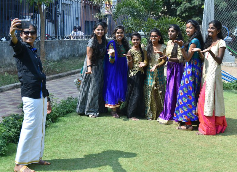 Sankranthi Sambaralu at Narayanguda Jahnavi College