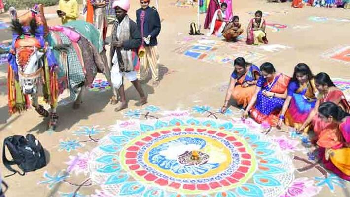 sankranthi celebration gifts distributed to farmers in chikkaballapur sankranthi celebration gifts distributed to farmers in chikkaballapur