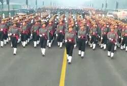 Republic Day Assam Rifles women contingent New Delhi January 26 parade video
