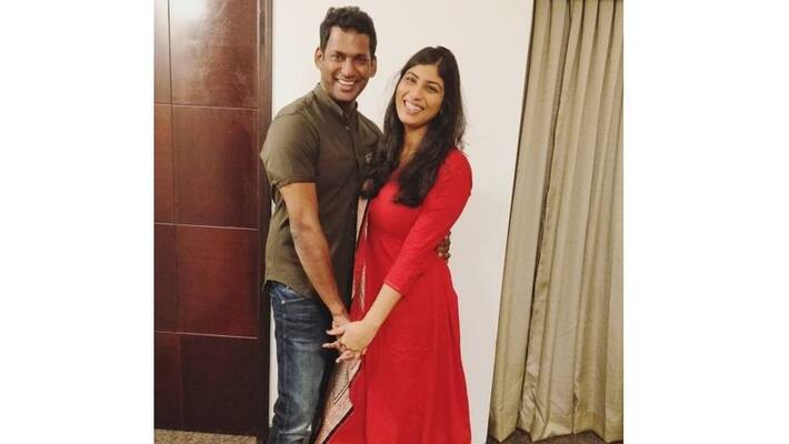 Vishal wood bee Anisha photo viral on social media Vishal wood bee Anisha photo viral on social media