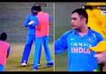MS Dhoni gets angry at Khaleel Ahmed for walking on pitch