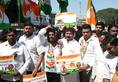 Congress workers protest against BJP's Ashwath Narayan in Bengaluru