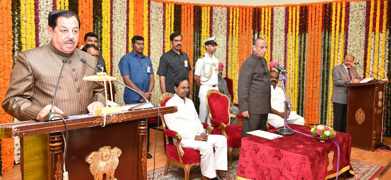Telangana Protem speaker swears -in
