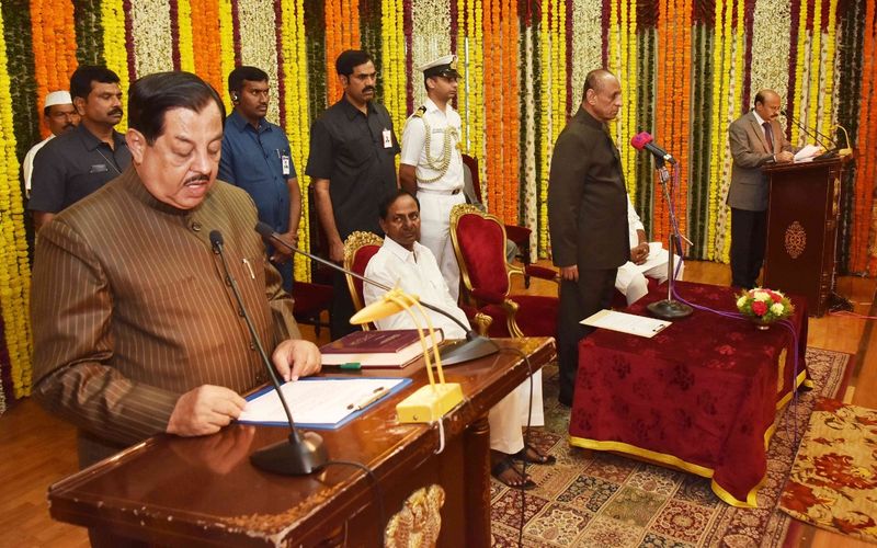 Telangana Protem speaker swears -in
