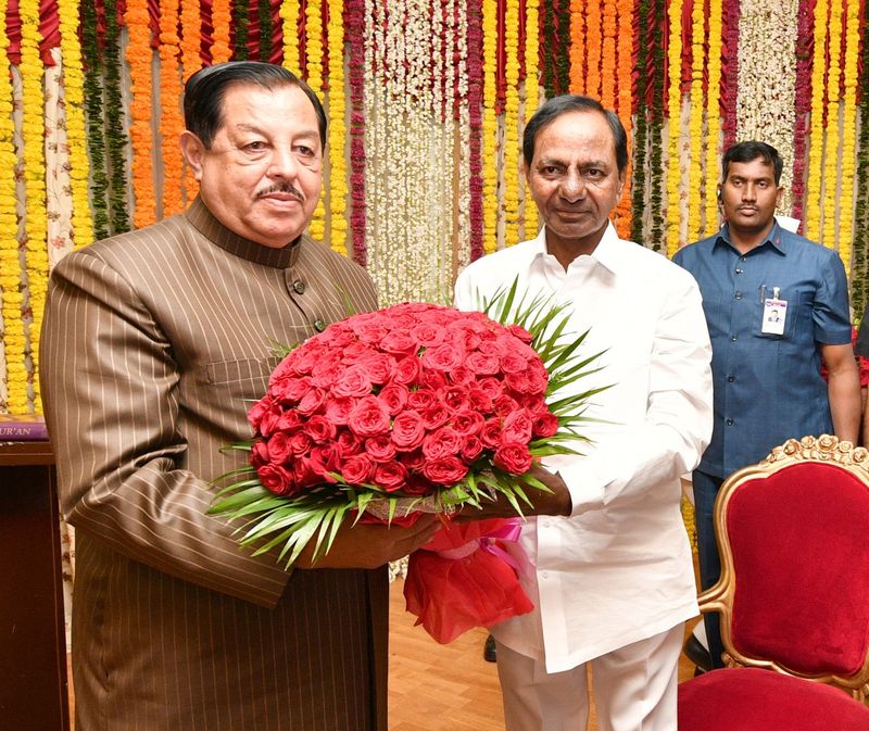 Telangana Protem speaker swears -in