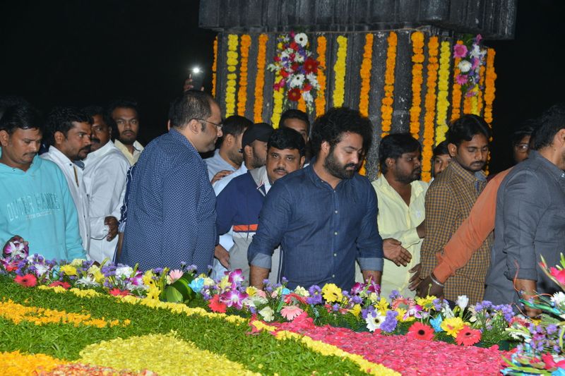 NTR Family Visit NTR Ghat Photos