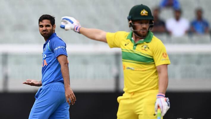 Bhuvi unhappy with umpires decission Bhuvi unhappy with umpires decission