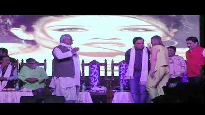 TMC MP Prof Saugata Roy Dance with Bollywood star Raveena Tandon at an event in Kolkata TMC MP Prof Saugata Roy Dance with Bollywood star Raveena Tandon at an event in Kolkata
