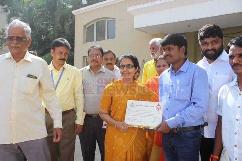 Nara Bhubaneswari at NTR trust Bhawan,at legend blood donation camp