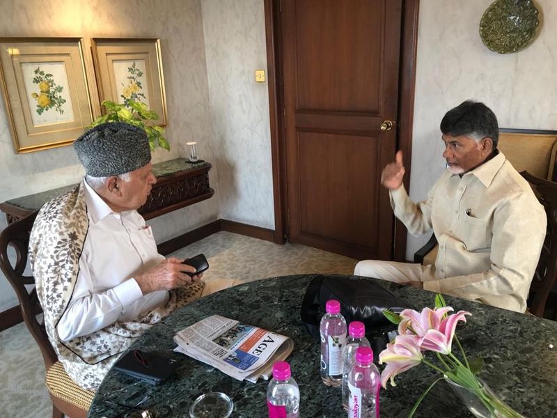 Chandrababu in for inited India rally