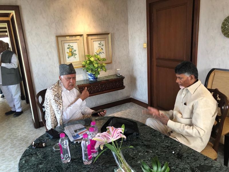 Chandrababu in for inited India rally
