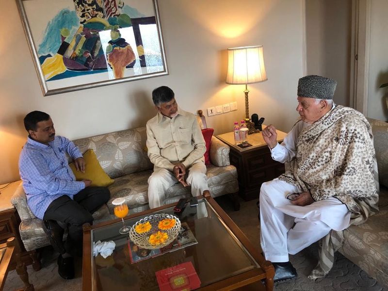 Chandrababu in for inited India rally