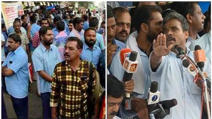 empanelled conductors strike moves to near niyamasabha empanelled conductors strike moves to near niyamasabha