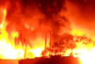 Bengaluru 20 huts gutted in plastic godown fire no casualties Nayandahalli