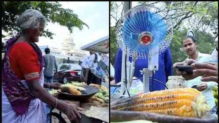 selvamma's high tech machines to fry corn selvamma's high tech machines to fry corn