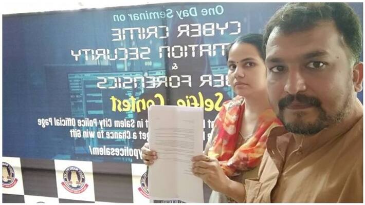 social activist Piyush Manush has approached the Salem police social activist Piyush Manush has approached the Salem police