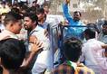 Republic Day 2019 Dalit associations create ruckus allege insult to Ambedkar Karnataka
