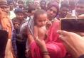 Child was trapped in bore well rescued by administration