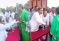 Siddaramaiah manhandles woman grievance meet Karnataka BJP sees red