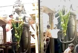 Namakkal Anjaneyar temple priest falls from elevated platform; dies