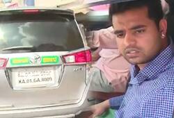 Former PM HD Deve Gowda's grandson uses government vehicle in Karnataka