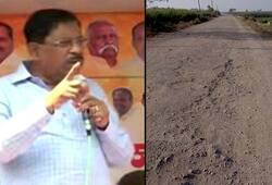 Karnataka Congress leader Parameshwara forgets by-election promise poll condition road Jamkhandi