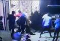 Robber attacked shop keeper in Panipat, incident capture in CCTV