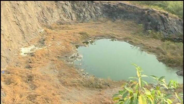 three persons fell into quarry pond in medchal district three persons fell into quarry pond in medchal district