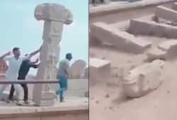 3 men vandalise pillars at Hampi world heritage site; police begin probe