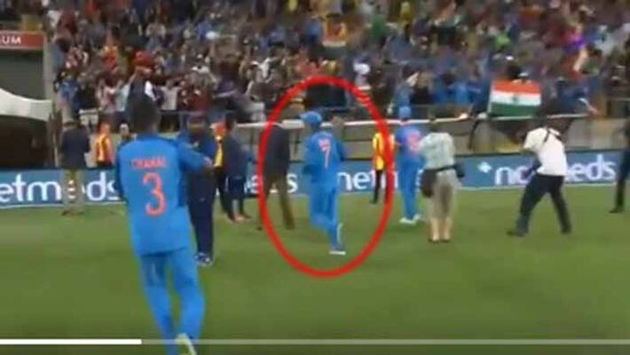 Former Team india captain MS Dhoni Runs Away from Chahal Former Team india captain MS Dhoni Runs Away from Chahal