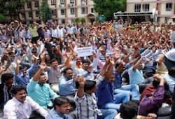 UP state employee went to strike, services effected in state