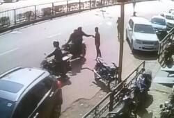 Biker snatch mobile phone, incident capture in cctv camera