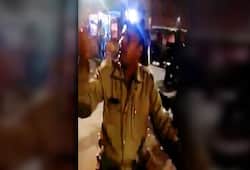 drunken, policeman misbehaved with public caught by camera in Ganga Nagar