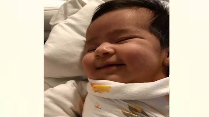 Rohit Sharma's Daughter Samaira's Cute Smile video Rohit Sharma's Daughter Samaira's Cute Smile video