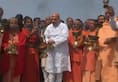 Amit saha dip in holy Kumbh today, will discuss with yogi and saint for next visit of PM Modi