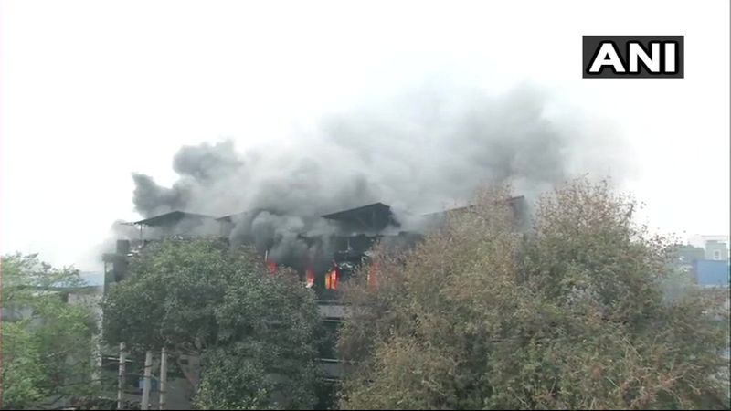 A major fire broke out in a paper card factory on Thursday in West Delhi's Naraina Industrial area.