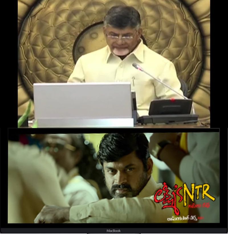 అన్నిటికంటే హైలెట్ గా చంద్రబాబును కూడా వర్మ సినిమా కోసం వాడేశాడు. ఈ ట్రైలర్ లో ఉన్నోడిని ఎక్కడో చూసినట్టు ఉందని చంద్రబాబు తన పాత్ర చేసిన వ్యక్తిని గురించి అనుకుంటున్నట్లు ట్యాగ్ ఇచ్చాడు.